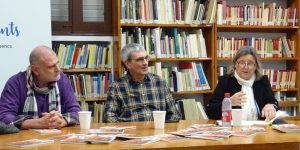 Ramon Mayol und Gustavo Lucas bei der Präsentation von DESintonía. Miguel Gonzales